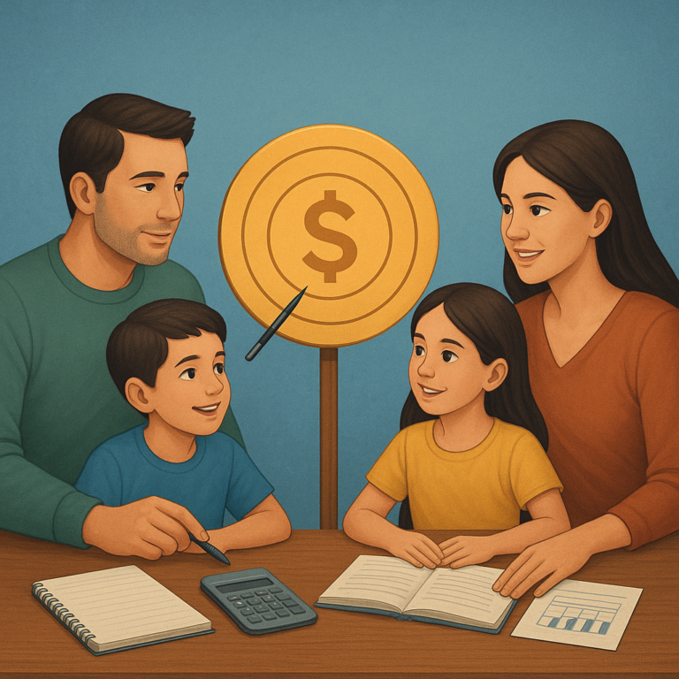 Como estabelecer metas financeiras que toda a família consiga acompanhar